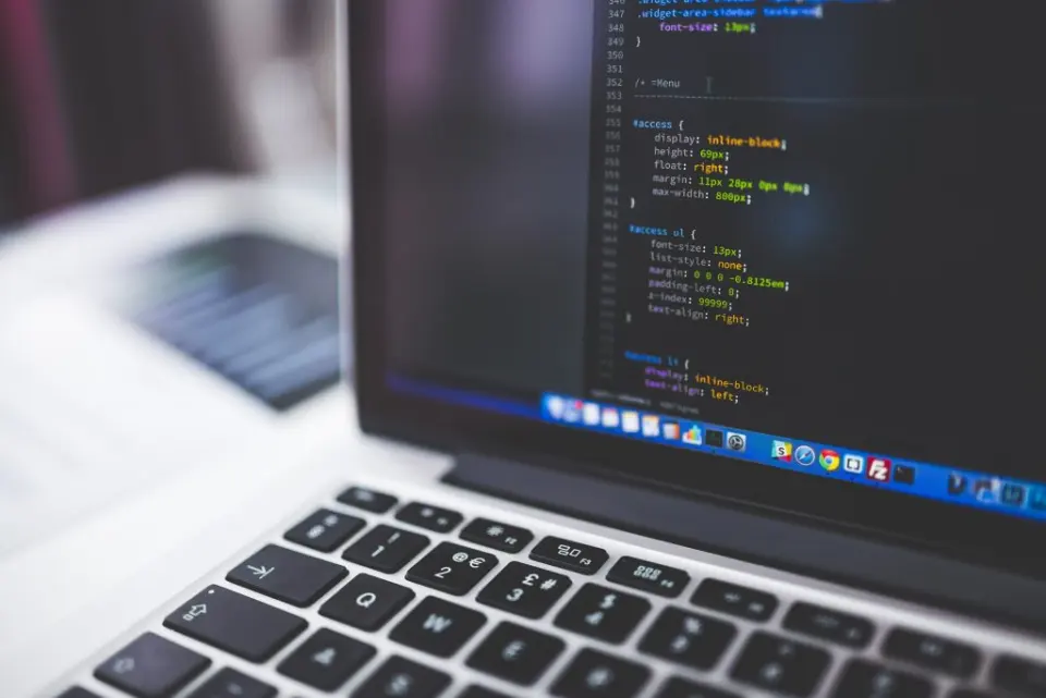 Designer working on a website layout